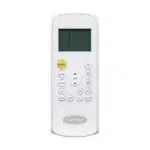 A model of a Carrier ductless HVAC remote on a white background.