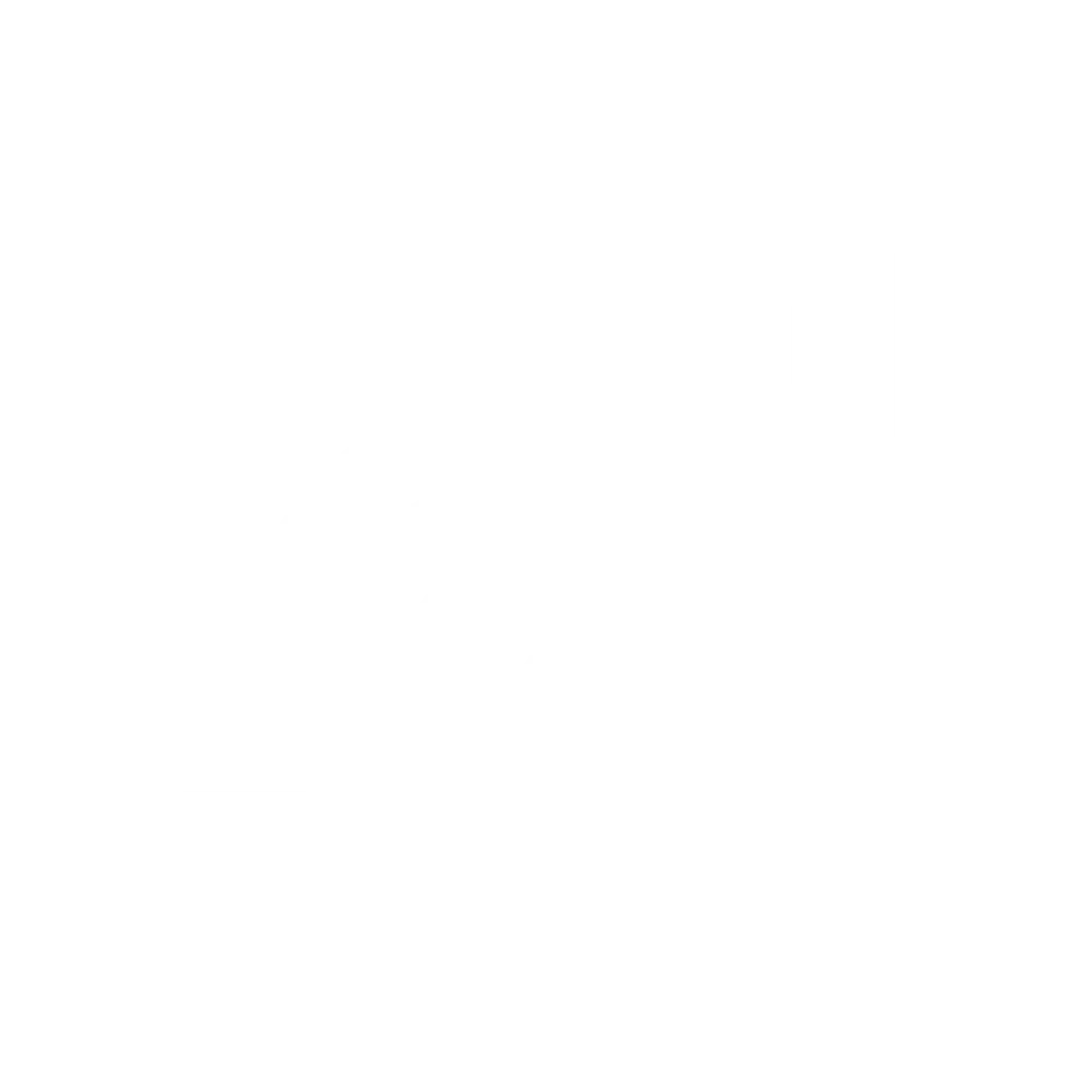 A white icon of a spray foam insulation hose.